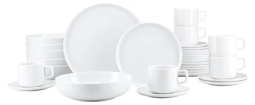 CreaTable Kombiservice 30-tlg, Porzellan, Session White