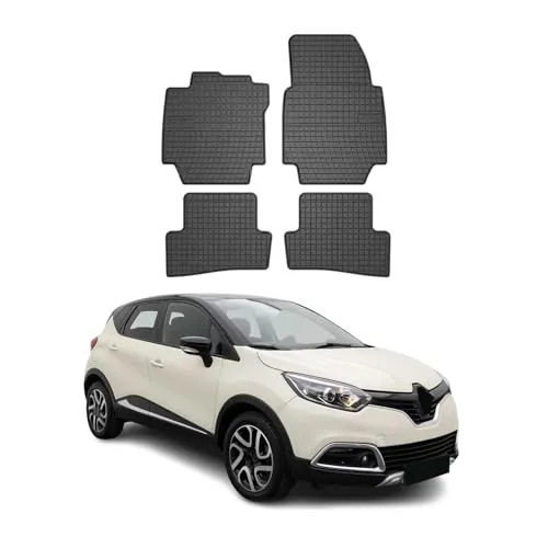 OMAC Gummi Fußmatten für Renault Captur 2013-2019 - 4tlg - Fahrzeugspezifische 3D-Gummi-Fußmatten für Renault Captur 2013-2019. Wasserdicht, rutschfest und leicht zu reinigen – ideal für alle Wetterbedingungen und hohe Beanspruchung.