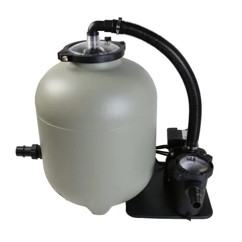 AquaForte Aqualoon EZ Clean 300 Filterset inklusive Pumpe mit Vorfilter und Filtertankhöhe 500 mm, 300 Watt, maximaler Durchfluss 6.5 m3 pro Stunde, Max. Poolgröße 28m3