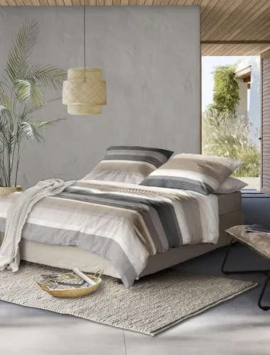 Irisette Bettwäsche Wave 8595, Mako-Satin - Bettwäsche-Set aus 100% Baumwolle, anschmiegsam und atmungsaktiv, ideal für ganzjährigen Komfort.