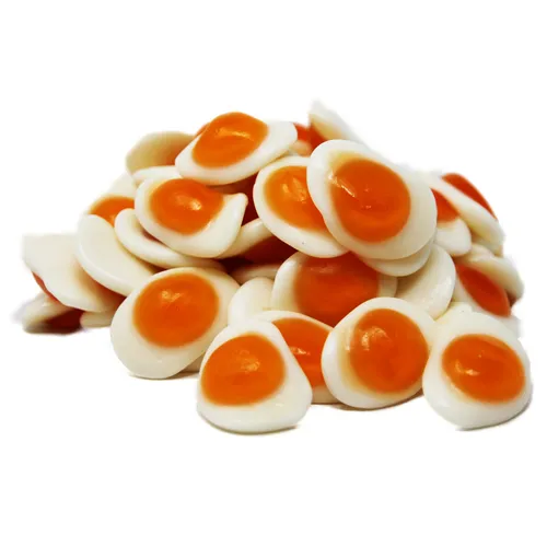 Fruchtgummi Spiegeleier mit mildem weichen Schaumzuckerboden 175g