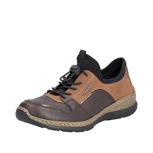 Rieker Damen Halbschuhe N3294 - Slipper & Mokassins für Damen, mit robuster Anflechter-Machart und gepolsterter MemoSoft-Decksohle für optimalen Tragekomfort und Flexibilität.