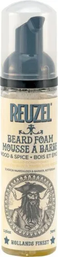 Reuzel Wood&Spice Beard Mousse 70 ml Bart Conditioner in rot von Reuzel