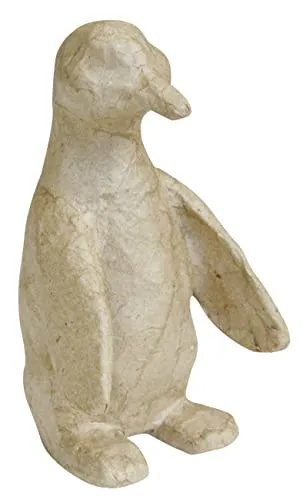 Décopatch AP117O Träger XS aus Pappmaché, mini Pinguin, 6,5 x 8 x 11,5 cm, zum Verzieren