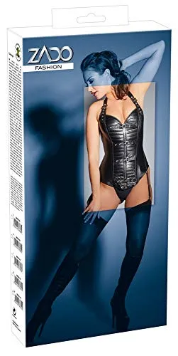 ZADO Leder Corsage M - 1er Pack - Erotische Korsagen & Bustiers, aus hochwertigem Leder für langlebigen Komfort und flexible Gestaltung, ideal für besondere Anlässe.