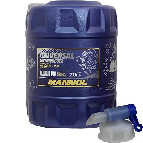Liter MANNOL Universal Getriebeöl 80W-90 API GL 4 MN8107-20 inkl. Auslaufhahn 20