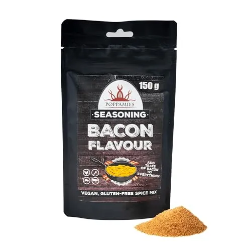 Vegan Bacon-Geschmack Gewürzmischung 150g - Veganer BBQ-Geschmack für Fleisch, Gemüse & Popcorn. 100% natürliche Zutaten, gluten- und laktosefrei. Ein Must-Have für kreative Küche!
