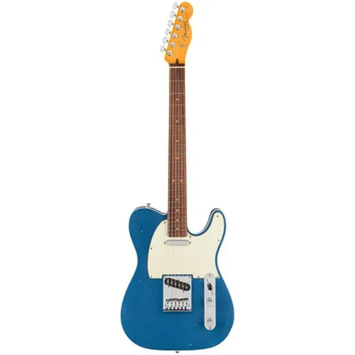 Fender American Ultra Luxe Vintage '60s Telecaster Lake Placid Blue - TL-Gitarren, hochwertige American Ultra Luxe Vintage-Serie mit Erle-Korpus und Palisander/Holz-Hals, inklusive Deluxe Koffer für optimalen Schutz und Transport.