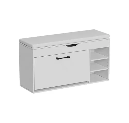 Vicco Schuhbank Solino, Weiß, 90 x 50 cm mit sitzfläche