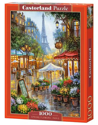 Castorland C-103669-2 Spring Flowers - 1000 Teile Puzzle, exzellente Druckqualität und außergewöhnliche Farbtiefe für stundenlangen Puzzle-Spaß