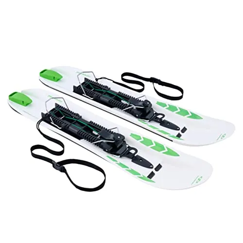 Crossblades Hardboot Schneeschuhe Weiß 36-46 I 3in1 Schneeschuh zum Steigen, Fahren & Gleiten I Weltneuheit-Schneeschuhe zum Skifahren mit Skischuhen