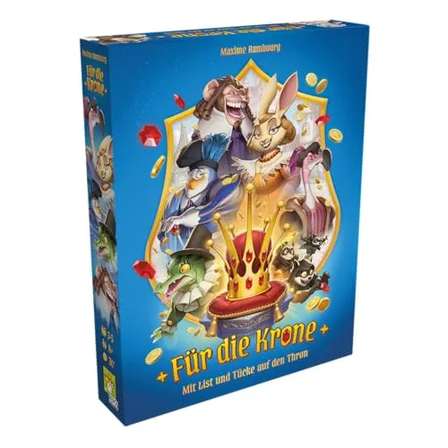 RPOD0048 - Für die Krone: Das Strategiespiel um Macht und Intrigen - Gesellschaftsspiel, spannendes Deck Building für 3-5 Spieler ab 8 Jahren. Erlebe Verrat und gute Taktik in einem Kampf um die Krone!
