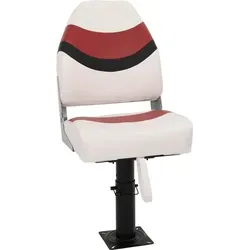 2-tlg. Bootssitz-Set Klappbar mit Hoher Rückenlehne - Boot-Zubehör: Komfortabler, wasserfester Bootssitz mit hoher Rückenlehne, klappbar und höhenverstellbar für optimale Sitzposition und einfache Reinigung.