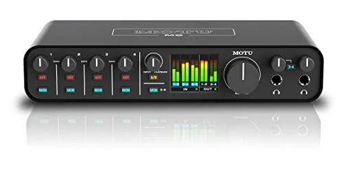 MOTU M6 Audio Interface 6x4 - High End 24 Bit/192 kHz - Audio Interface, bietet professionelle Klangqualität und vielseitige Anschlussmöglichkeiten für Musiker und Produzenten.