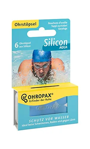 Ohropax SILICON AQUA Ohrstöpsel - Wasserfeste Ohrstöpsel für Schwimmer - Medizin & Erste Hilfe > Ohren, wasserfestes Silikon schützt die Ohren beim Schwimmen, ideal für Wassersportler und Schwimmbadbesucher.