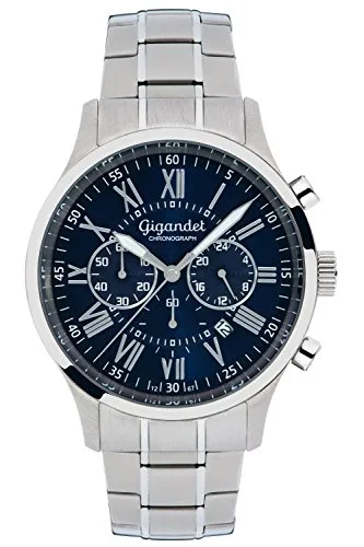 Gigandet Vernissage Herrenuhr Chronograph G47-001 - Hochwertige Armbanduhr für Herren mit TMI Chronographen-Uhrwerk, 50m wasserdicht und kratzfestem Mineralglas – ideal für stilbewusste Männer.
