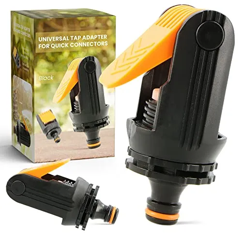 Universal Wasserhahn Adapter für Schnellkupplung Schlauchadapter Hahnadapter Verstellbar Schlauchanschluss Wasserhahnanschluss Gartenschlauch Anschluss Garten Hahnverbinder Garten Bewässerung