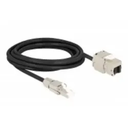 Delock RJ45 Stecker feldkonfektionierbar (S/FTP, CAT6a, 3 m) - Hochwertiges Netzwerkkabel mit feldkonfektionierbarem RJ45 Stecker, ideal für flexible Installationen und zuverlässige Datenübertragung.