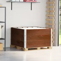 vidaXL Paletten-Aufsatzrahmen 3 Stk. Braun 100x100cm aus Kiefernholz - Praktische und robuste Palettenrahmen zur Unterstützung von Transport und Lagerung. Das stapelbare Design aus massivem Kiefernholz bietet Stabilität und rustikalen Charme. Ideal für vielseitige Einsätze im Garten oder Lager.
