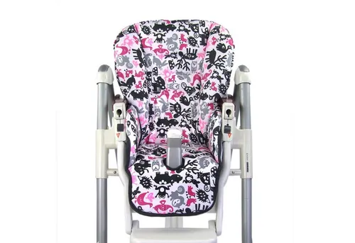 BambiniWelt by Rafael K. Hochstuhlauflage Ersatzbezug Sitzkissen kompatibel mit PEG PEREGO Prima Pappa Diner, für Kinderhochstuhl