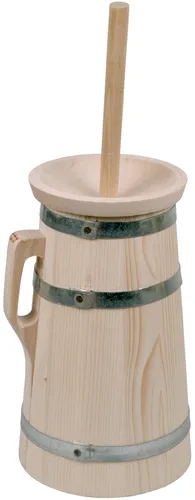 Butterfass Holz Fichtenholz 3 Liter von Holz-Kaufhaus