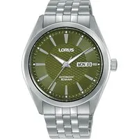 LORUS Herren Analog Automatik Uhr RL485BX9 - Armbanduhren für Herren mit robustem Edelstahl-Gehäuse und komfortablem Edelstahlband, 100 Meter wasserdicht und ideal für den täglichen Gebrauch.