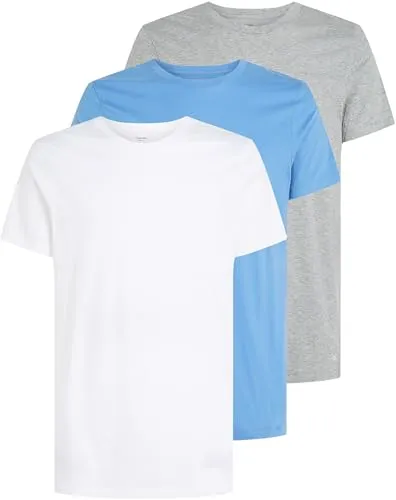 Calvin Klein Underwear T-Shirt S/S CREW NECK 3PK - 3er-Pack mit Logostickerei - Herren-Shirts, aus 100% Baumwolle, komfortabler Regular Fit und stilvolle Logostickerei für einen modernen Look.
