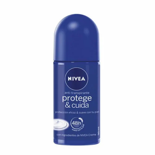 Nivea Protect And Care Deo-Roller 50ml - Deo-Roller für 48h Schutz, sanfte Pflege für alle Hauttypen, ideal für tägliche Körperpflege.