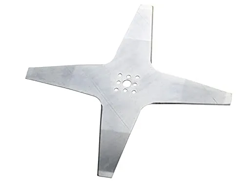 GREENSTAR – Gebogenes 4-Zahn-Robotermähermesser – für Roboter AMBROGIO L50/L60, STIGA Autoclip 221/223/225S/228S, WISCHER – ersetzt Original 50 D0018 02 –Außendurchmesser: 250 mm