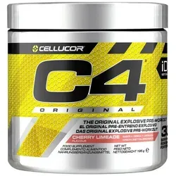 Cellucor C4 Pre-Workout 195g - Cherry Lemonade - Sportnahrung für intensives Training, mit 9 leistungsstarken Inhaltsstoffen wie Koffein und Kreatin für mehr Energie und Fokus. Ideal für Fitness-Enthusiasten, die ihre Leistung steigern möchten.