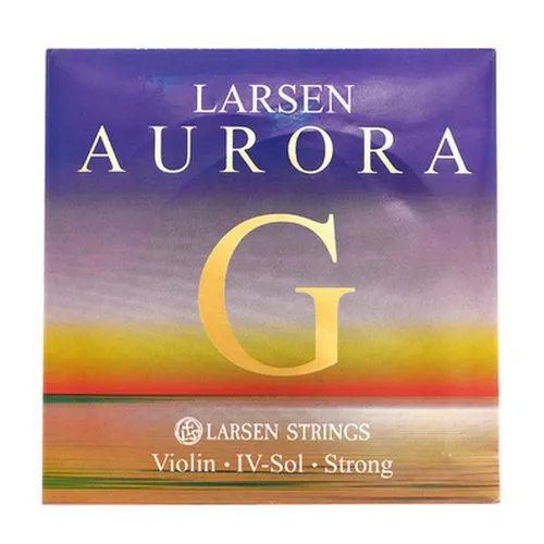 LARSEN STRINGS Violin-Saiten 4/4 Aurora - Einzelsaite G - Silber - Strong