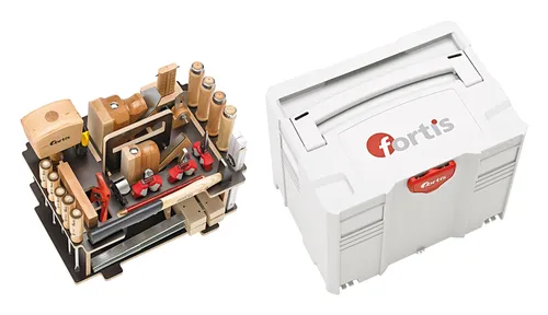 Fortis Werkzeugsystainer T-Lock 33Tlg. für Holzbearbeitung