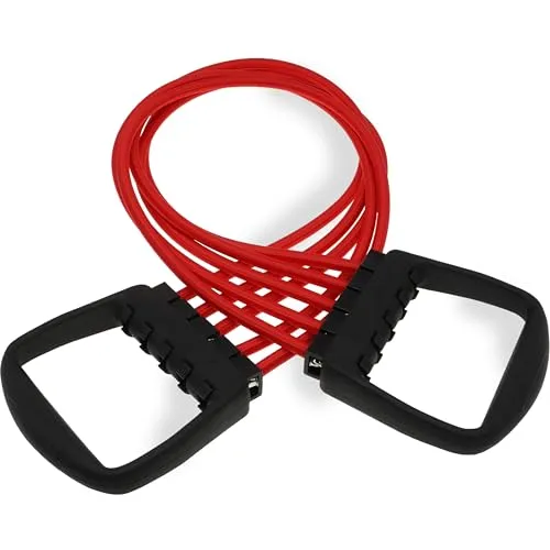 Schmidt Sports Deuser Expander 11900 - 5 Kabel - Krafttraining Expander für Ganzkörpertraining, ideal für Fitness und Abnehmen, vielseitig einsetzbar für Heim- und Gewerbegebrauch.