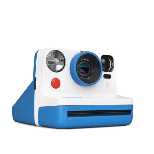 Polaroid Now Gen 2 Sofortbildkamera - Blau, umweltfreundlich aus 40% recycelten Materialien, mit Doppelbelichtung und USB-C Ladefunktion