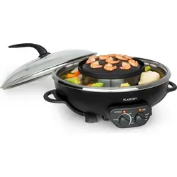 Klarstein Kontaktgrill Szechuan 1950 W – 2-in-1 Hot Pot & Grill