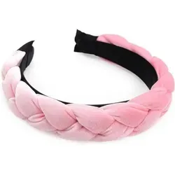 DRESHOW Geflochtenes Samt Stirnband - Elastisch & Modisch - Trendiges geflochtenes Stirnband aus Samt, das sich perfekt an verschiedene Kopfgrößen anpasst. Ideal für Partys, Sport oder den Alltag – ein elegantes Accessoire für jeden Anlass!