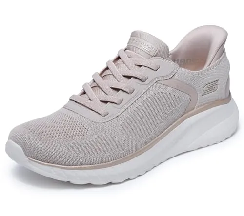 Skechers Bobs Squad Chaos Damen Sneaker - Rosa Slip-On Sportschuhe - Bequeme Slip-On Sneakers von Skechers im stylischen Rosa. Ideal für den Alltag, mit dämpfender Innensohle und flexiblem Grip für optimalen Komfort.