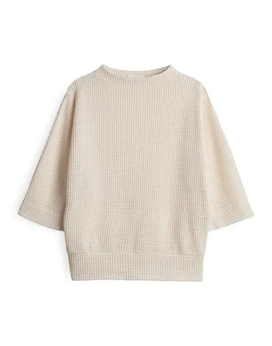 OPUS Damen Sweatshirt | GULOPI Regular Sweatshirt in Strickoptik - Pullover für Damen, hochwertiges Material aus BCI Cotton für angenehmen Tragekomfort und vielseitige Kombinationsmöglichkeiten im Alltag.