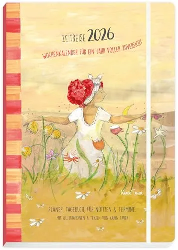 Taschenkalender Zeitreise 2026 - Digitale Kunst: Kreativer Taschenkalender für 2026 mit einzigartigen Zeitreise-Motiven, ideal für Kunstliebhaber und Planer.