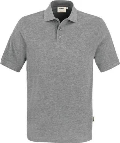 HAKRO Poloshirt Classic 810, grau meliert, Größe L von HAKRO