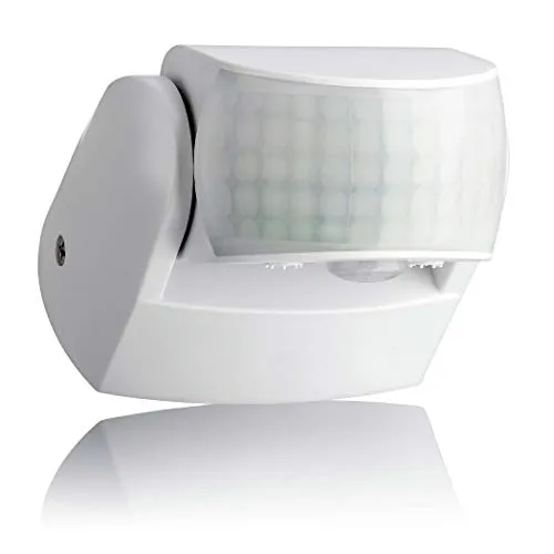SEBSON Bewegungsmelder Aussen IP65 - 2er Set mit programmierbaren Infrarotsensoren - Bewegungsmelder für den Aussenbereich IP65, perfekt für die Wandmontage mit 2 Sensoren und einer Reichweite von bis zu 12m. Ideal für energieeffiziente Beleuchtung dank LED-Eignung.