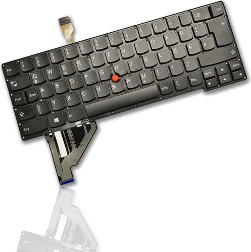 IBM Lenovo X1 Carbon 2014 Tastatur - Keyboard Deutsch 0C45081 - Qwertz Standard-Tastatur in Schwarz, ideal für präzises Tippen und optimale Nutzung des Lenovo X1 Carbon.
