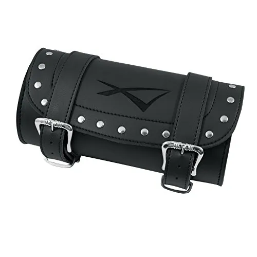 A-Pro Motorrad satteltasche Werkzeugrolle Custom Gepaeckrolle Tasche Schwarz