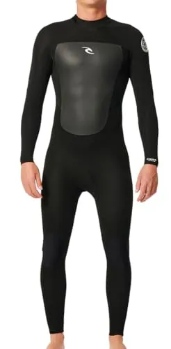 RIP CURL Omega 5/3 Back Zip Full Suit 2024 Black, M - Komplette Neoprenanzüge, 5 mm dick für optimale Wärme und Flexibilität beim Surfen, ideal für kalte Gewässer.