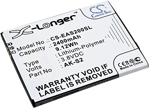 Powery Akku für Emporia Smart 2 - 2400 mAh - Handy-Akku für Emporia Smart 2, leistungsstarker 2400 mAh Li-Polymer Akku für längere Nutzung und bessere Leistung.