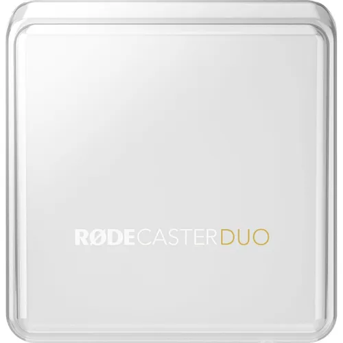 Rode Abdeckhaube für Rodecaster Duo - DJ-Zubehör, passgenau gefertigt für optimalen Schutz vor Schmutz und Staub, aus hochwertigem transparentem Polycarbonat.
