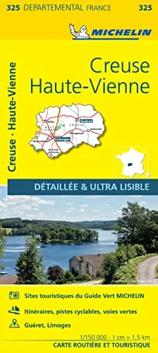 Michelin Creuse, Haute-Vienne (Limousin) (MICHELIN Localkarten)