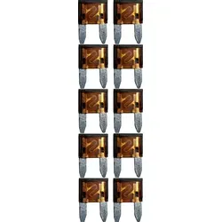 baytronic 10x Kfz-Flachstecksicherung Mini braun 7,5A in braun von baytronic