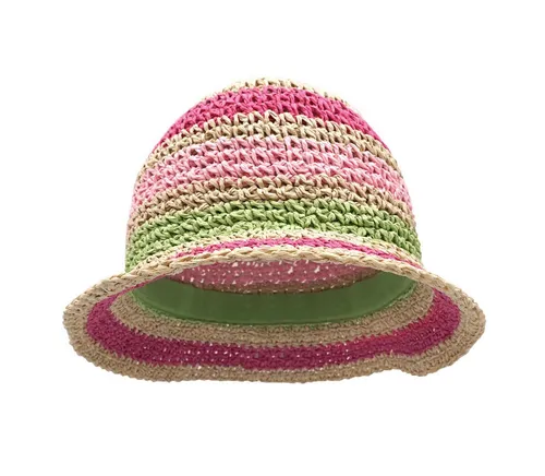 MAXIMO Strohhut MINI GIRL-Hut, Streifen Handarbeit (1-St)