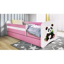 Raumhirsch Furniture Kinderbett Panda 2, Rosa, 80x160 cm in pink von Raumhirsch Furniture